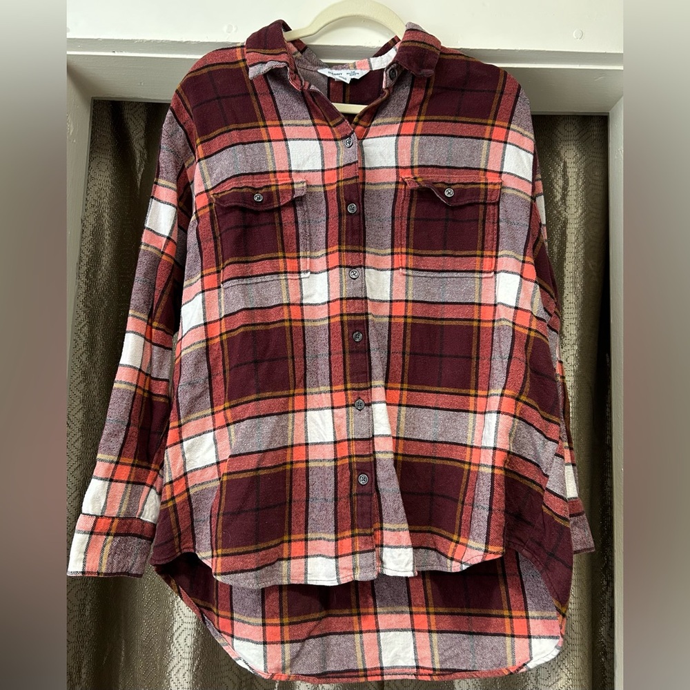 Old Navy Plaid Button-Up Shirt size L